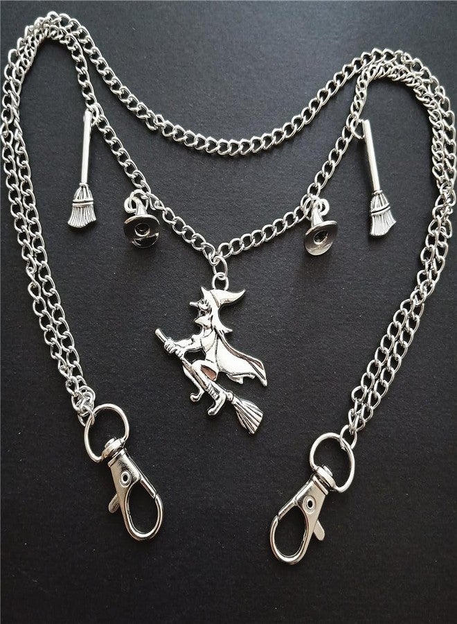 AETYWYEIN Gothic Witch Pant Chain, Cool and Punk Pendant Trousers Jeans Accessories, Hip Hop Layered Belt Chains, Quirky Jewelry for DIY Bags Pocket Chain - Image 3